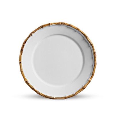 Jogo 4 Pratos Raso 4 Sobremesa De Bambu Borda Grossa Scalla