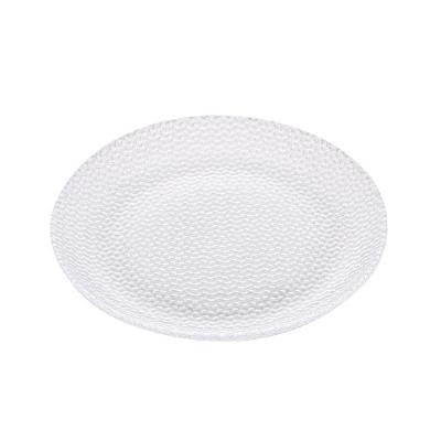 Jogo 12 Pratos Sobremesa De Vidro Wave Oriental 19cm Lyor
