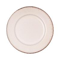 Jogo 4 Prato De Sobremesa Cerâmica Linear Branco Premium 20cm Lyor - 2