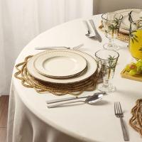 Jogo 4 Prato De Sobremesa Cerâmica Linear Branco Premium 20cm Lyor - 7