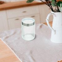 Pote De Vidro Porta Mantimentos Vidro Com Tampa Inox Para Grãos Cereais 1200ml 18cm Lyor - 5