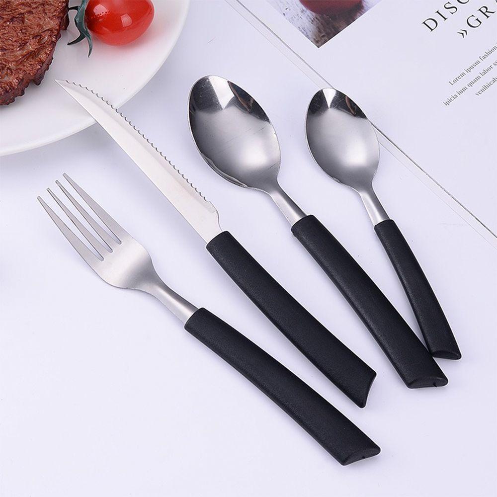 Jogo 12 Colheres De Mesa New Caprese Preto Fratelli Inox - 2