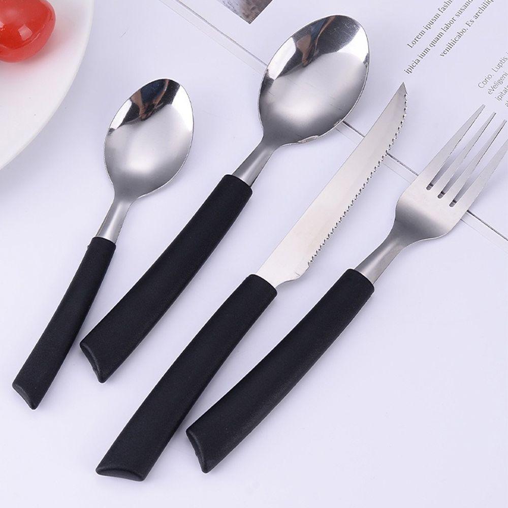 Jogo 12 Colheres De Mesa New Caprese Preto Fratelli Inox - 3