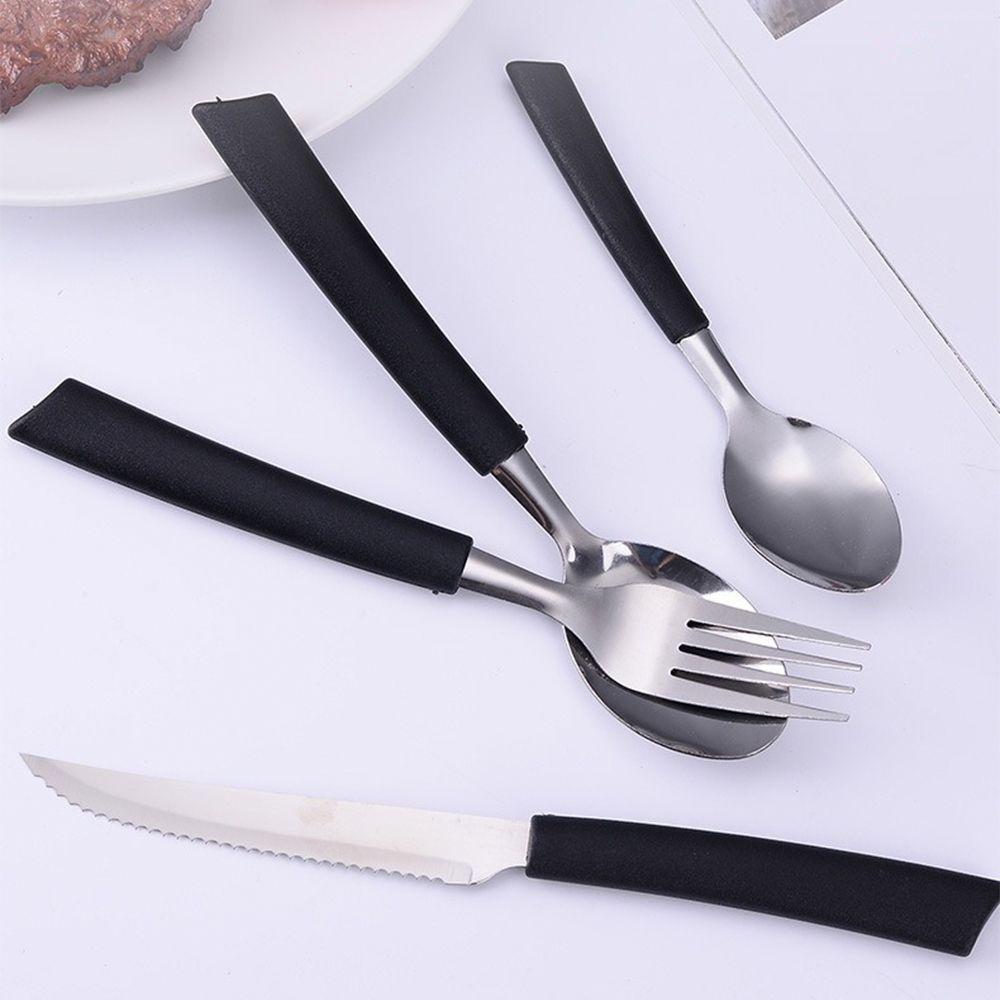 Jogo 12 Colheres De Mesa New Caprese Preto Fratelli Inox - 4