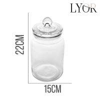 Pote De Vidro Hermético Para Mantimentos 1,1l Lyor - 2