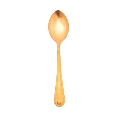 Colher Dourada De Chá Sobremesa Victoria Gold Inox Fratelli