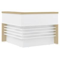 Conjunto Balcão Recepção Em L E Balcão 2 Portas 3 Gavetas Corp A06 Olmo/branco - Mpozenato - 8