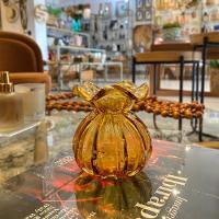 Vaso Murano De Vidro Italy Ambar Dourado 10x11cm Wolff - 6