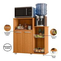 Armário Multiuso Fruteira Sollys 2 Portas Freijó Poliman - 3