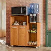 Armário Multiuso Fruteira Sollys 2 Portas Freijó Poliman - 5