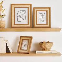 Porta-retrato Em Mdf Com Rattan Natural Marrom 15x20cm Mart - 5