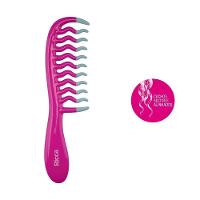 Pente Desembaraçante Cachos E Ondas Rdo Frizz. Pink Ricca - 2