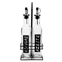 Conjunto Galheteiro Para Azeite E Vinagre 2 Garrafas Com Suporte 270ml Em Casa Tem - 5
