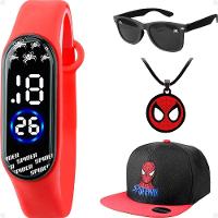 Relogio Infantil Digital Resistente + Colar + Bone Criança - 1