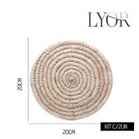 Conjunto 2 Descansos Para Panela De Fibra Natural Braid Lyor