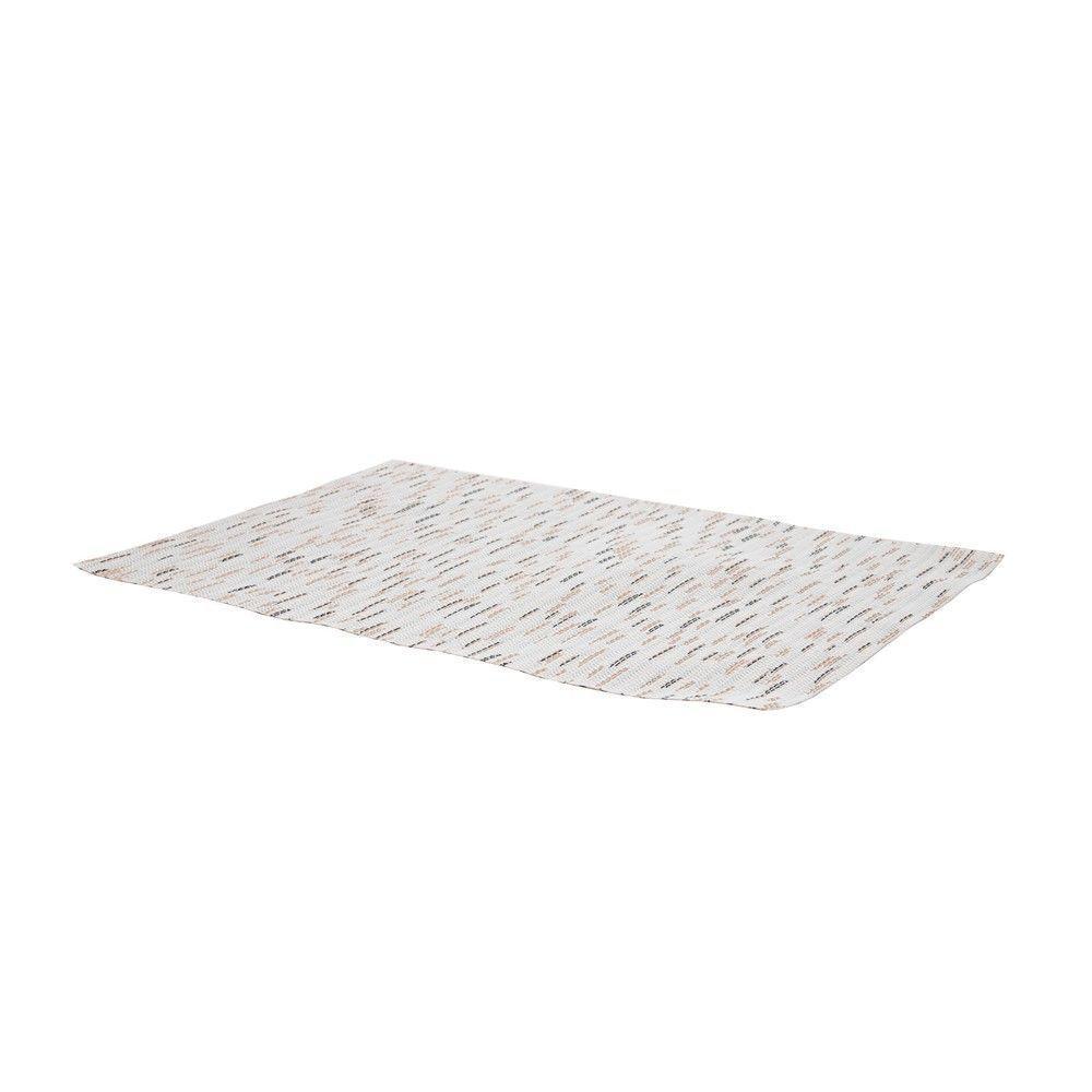 Lugar Americano Retangular Mesa Pvc Carpet Bege 45x30cm Lyor - 1