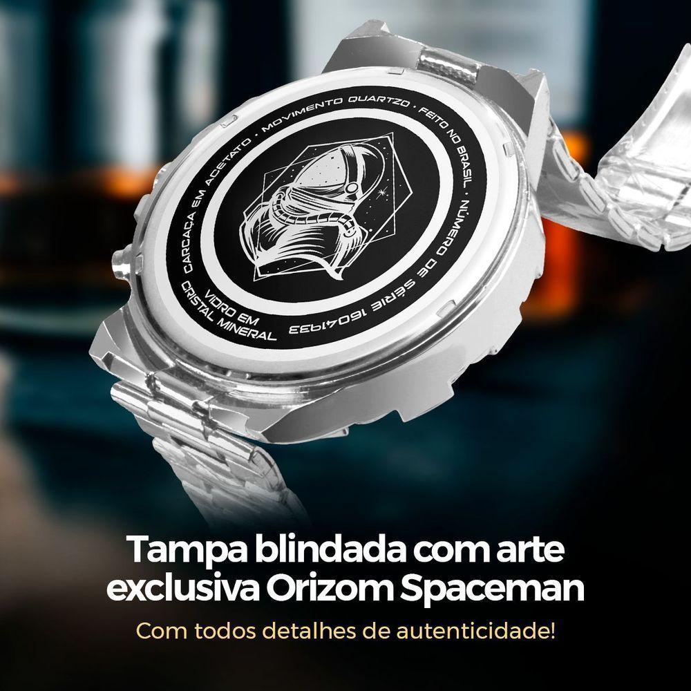 Relogio Aço Inox Prova Dagua Corrente Caixa Pulseira - 9