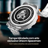 Relogio Aço Inox Prova Dagua Corrente Caixa Pulseira - 9