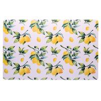 Jogo 8 Lugar Americano Retangular Mesa Limão Siciliano Plástico 43x28cm Lyor - 1