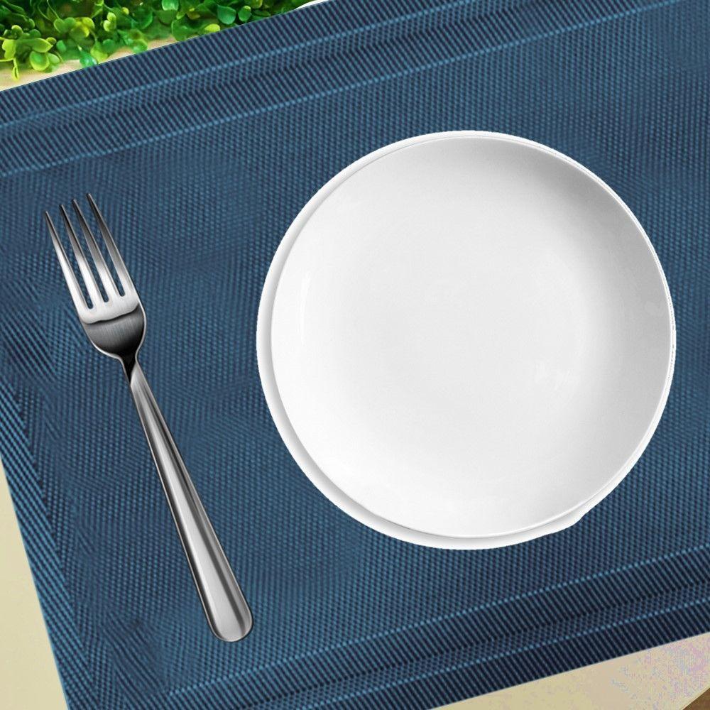 Jogo 6 Lugar Americano Azul Mesa De Jantar 30×45 Pp Em Casa Tem - 5