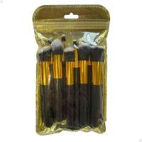 Kit Completo 10 Pincéis Kabuki Profissionais Para Maquiagem Lorben Com Estojo