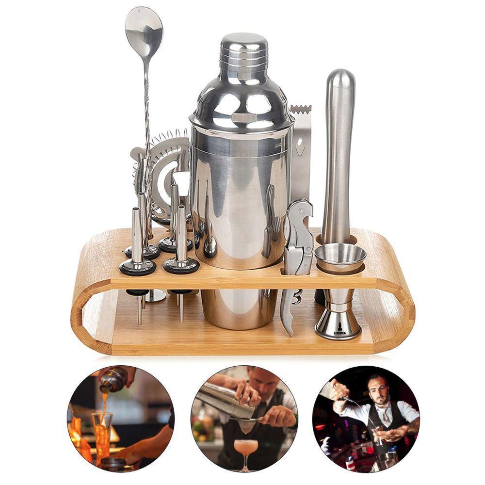 Kit Bar Lorben Com 12 Peças Inox Coqueteleira 550ml Barman Caipirinha - 7