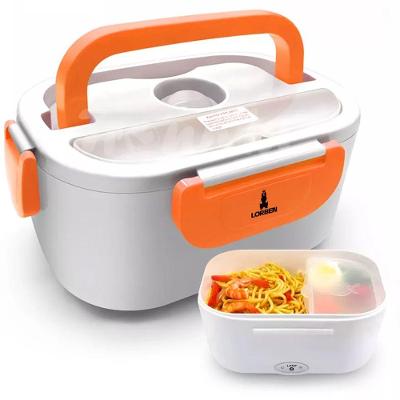 Marmita Elétrica 6010 para Aquecer Alimentos 1,5L 110V 220V e 12V Laranja Lorben