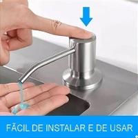 Dispenser Embutir Detergente Sabão Líquido Cozinha Banheiro - 6