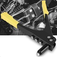 Alicate Rebitador Profissional Rebitadeira Manual Com 4 Bicos Consertos E Reparos Em Geral - 2