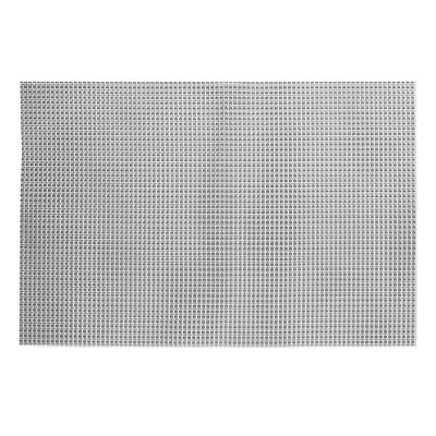 Jogo 4 Lugar Americano Retangular Mesa Pvc Dotted Cinza 45x30cm Lyor