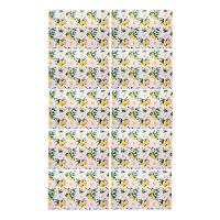 Jogo 10 Lugar Americano Retangular Mesa Limão Siciliano Plástico 43x28cm Lyor - 1