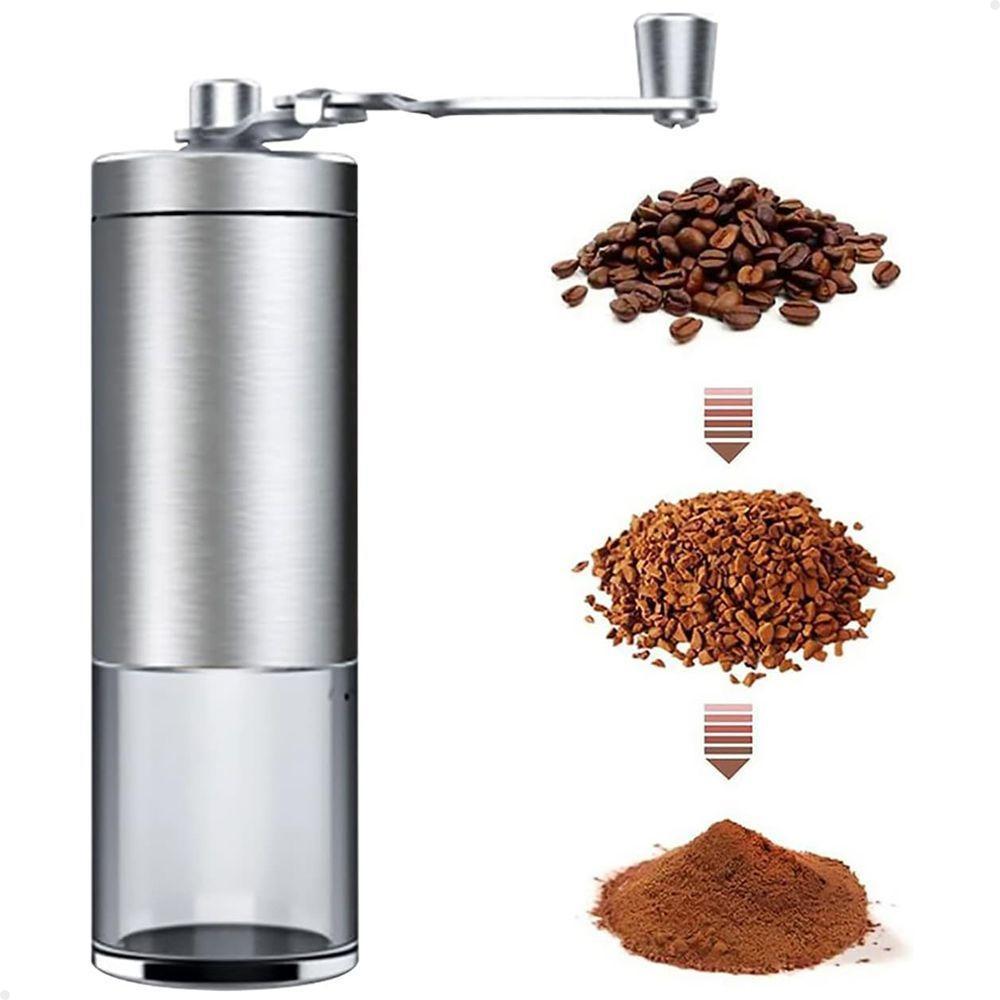 Moedor De Café Manual Lorben Compacto Em Inox Com Ajuste De Moagem Manivela Giratória - 1