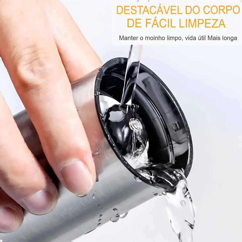 Moedor De Café Manual Lorben Compacto Em Inox Com Ajuste De Moagem Manivela Giratória - 4