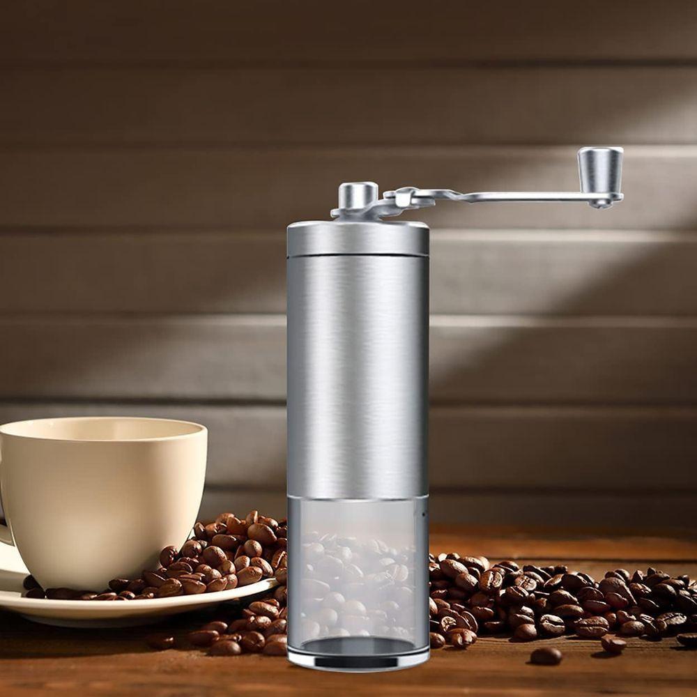 Moedor De Café Manual Lorben Compacto Em Inox Com Ajuste De Moagem Manivela Giratória - 5