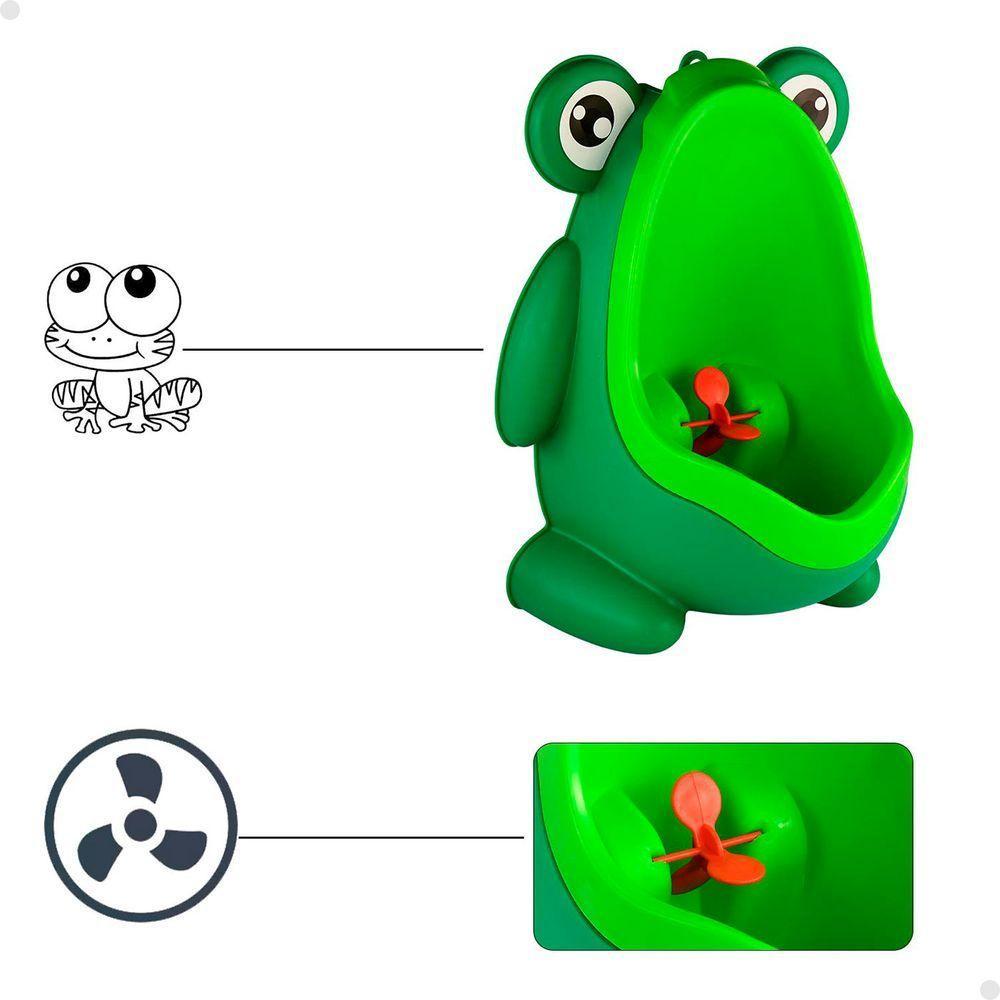 Mictório Infantil Portátil Penico Treinamento Para Meninos Modelo Sapinho Lorben - 5