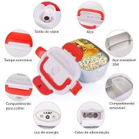 Marmita Lancheira Elétrica Lorben Aquecedor Alimentos Tomada 110v-220v E Plugue Carro 12v - 6