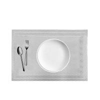 Jogo 12 Lugar Americano Retangular Mesa Prata 30x45cm Pp Em Casa Tem - 3