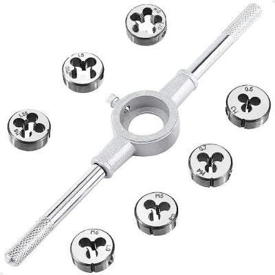 Jogo De Tarraxa E Chave De Encaixe Para Cossinete 8 Peças Aço Lorben Lorben