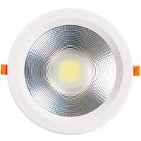 Plafon Spot Led Cob 30w Embutir Redondo Branco Frio 6500k - 5