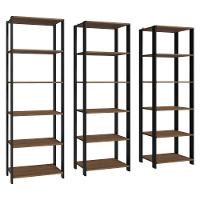 Armário Estante Multiuso Organizador Despensa 15 Prateleiras 177cm Rustic/preto Madesa - 7