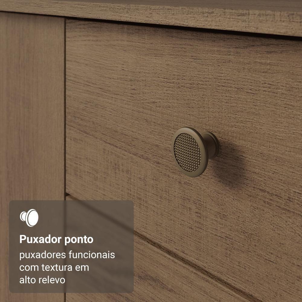 Kit Cozinha Balcão Gabinete 3 Portas 2 Gavetas E Armário Cozinha Despensa 5 Prateleiras Rustic/preto - 7