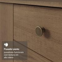 Kit Cozinha Balcão Gabinete 3 Portas 2 Gavetas E Armário Cozinha Despensa 5 Prateleiras Rustic/preto - 7