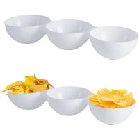 Petisqueira Com 3 Divisões Redonda Branca Le Chef Paramount - 3