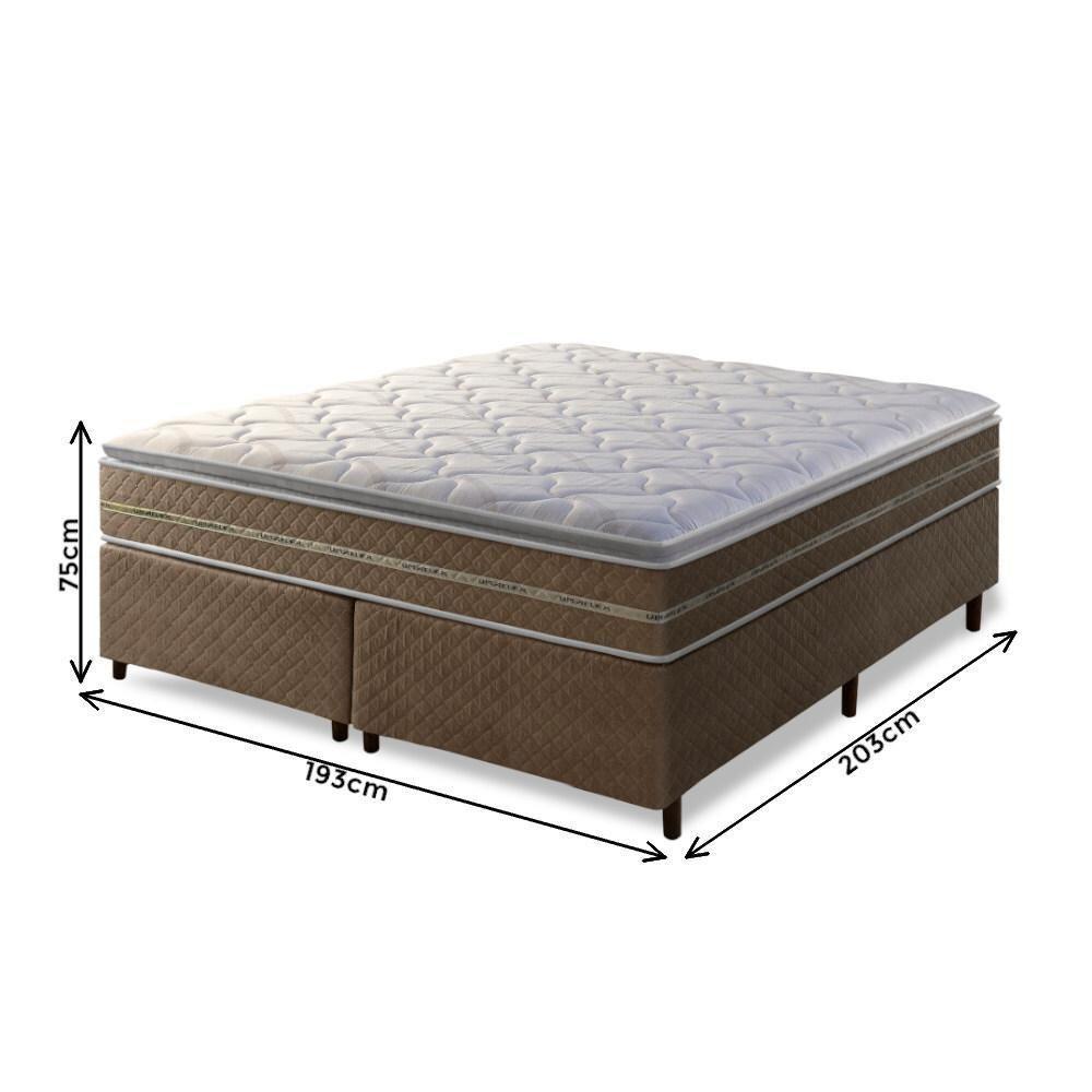 Cama Box King Umaflex Resistence Espuma D33 Marrom - 3