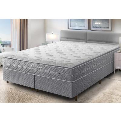 Cama Box Queen Umaflex Glamour Molas Ensacadas – Cinza