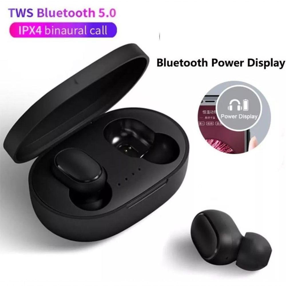 Fone De Ouvido Bluetooth Sem Fio Tws 5.3 Com Microfone Cancelamento De Ruído Preto - 2