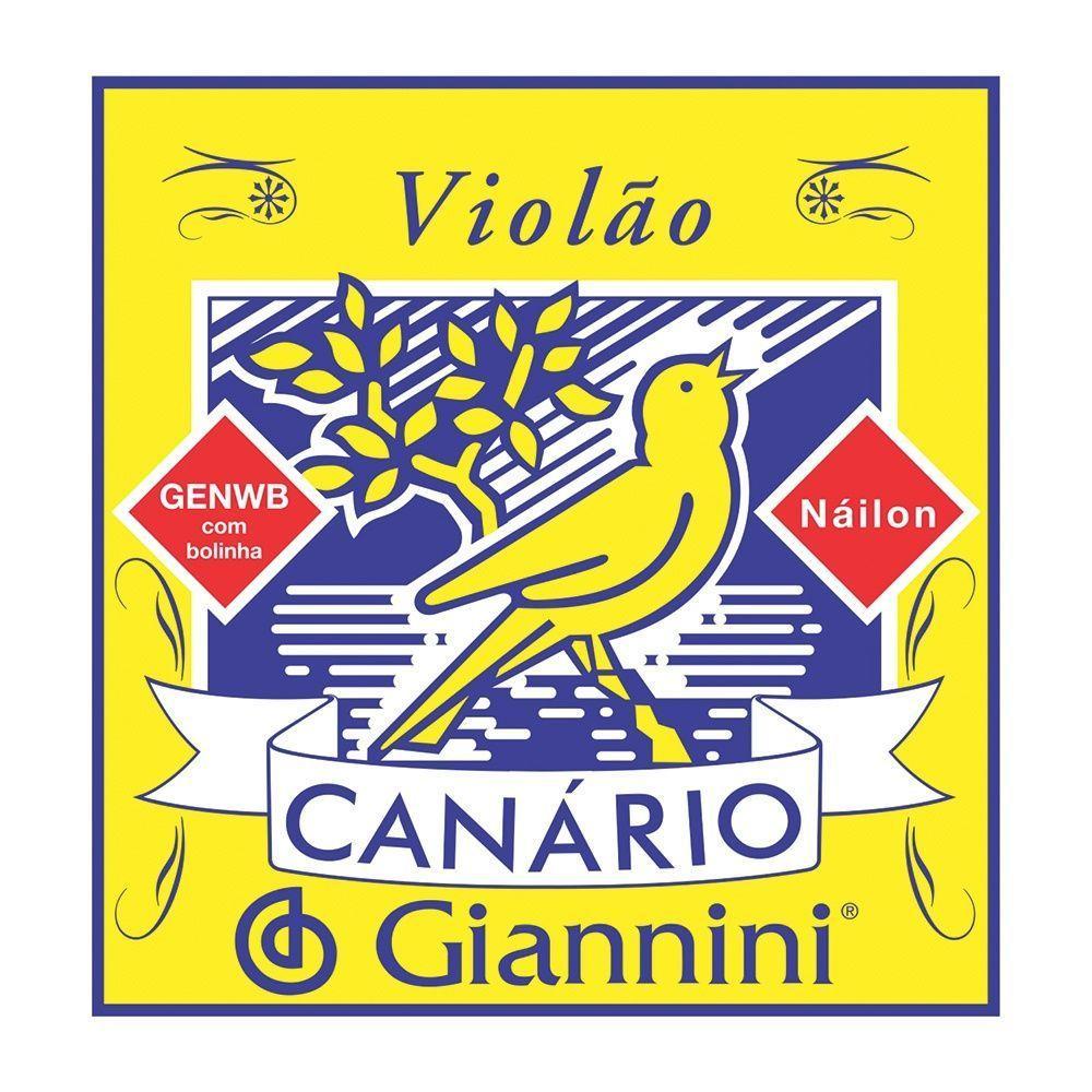 Corda De Nylon Giannini Canario Genwb6 6a Para Violao Com Bolinha - 1