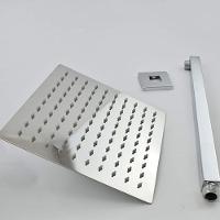 Ducha Quadrada Slim 20x20cm Com Braço 40cm Inox Prata Domum - 5