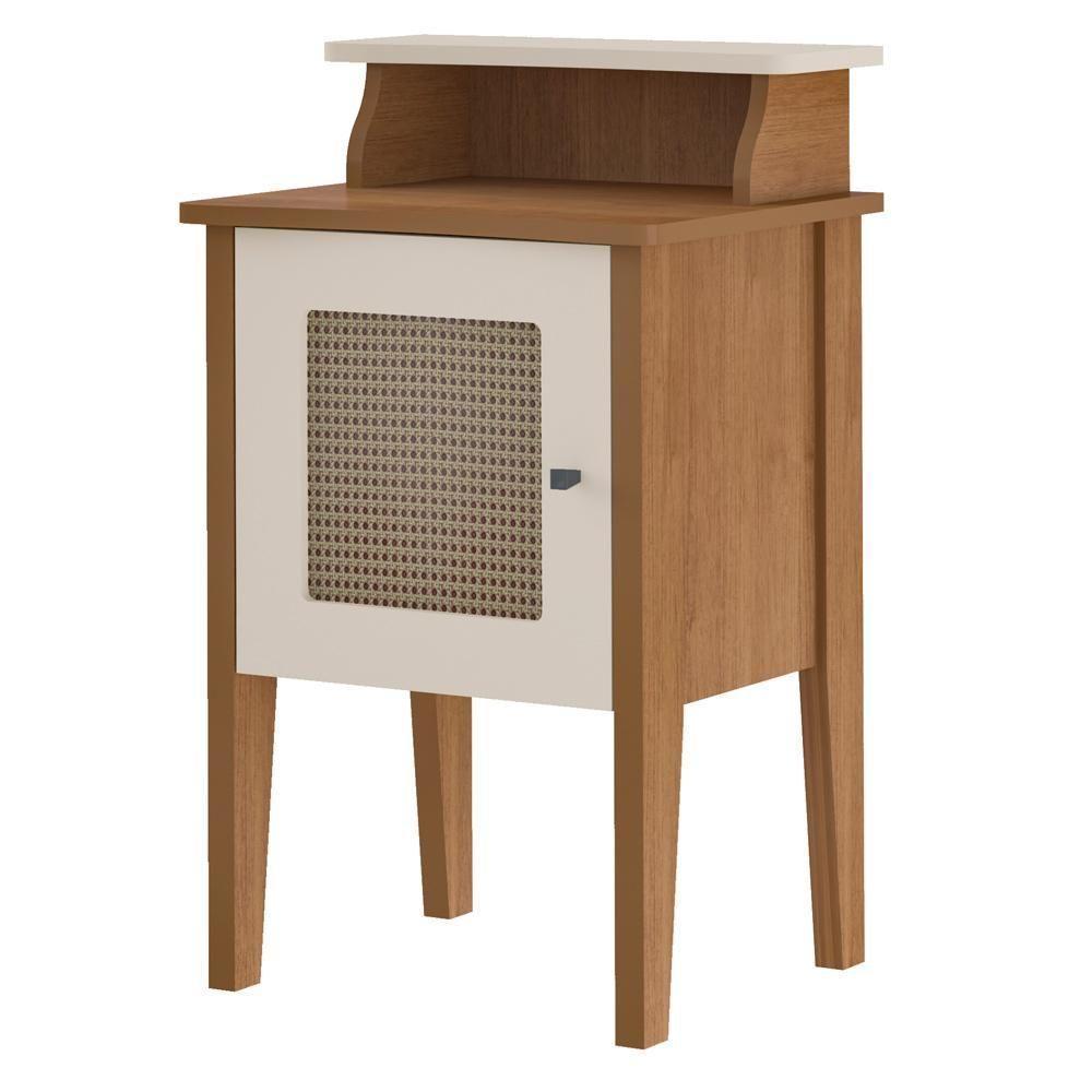 Mesa De Apoio Mdf Sala 43 Cm 4677 Cinamomo Off White Arly Cinamomo Off White - 1