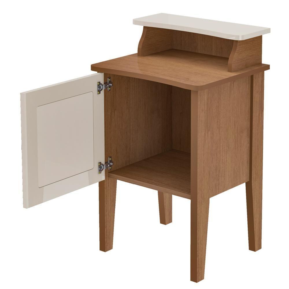 Mesa De Apoio Mdf Sala 43 Cm 4677 Cinamomo Off White Arly Cinamomo Off White - 3